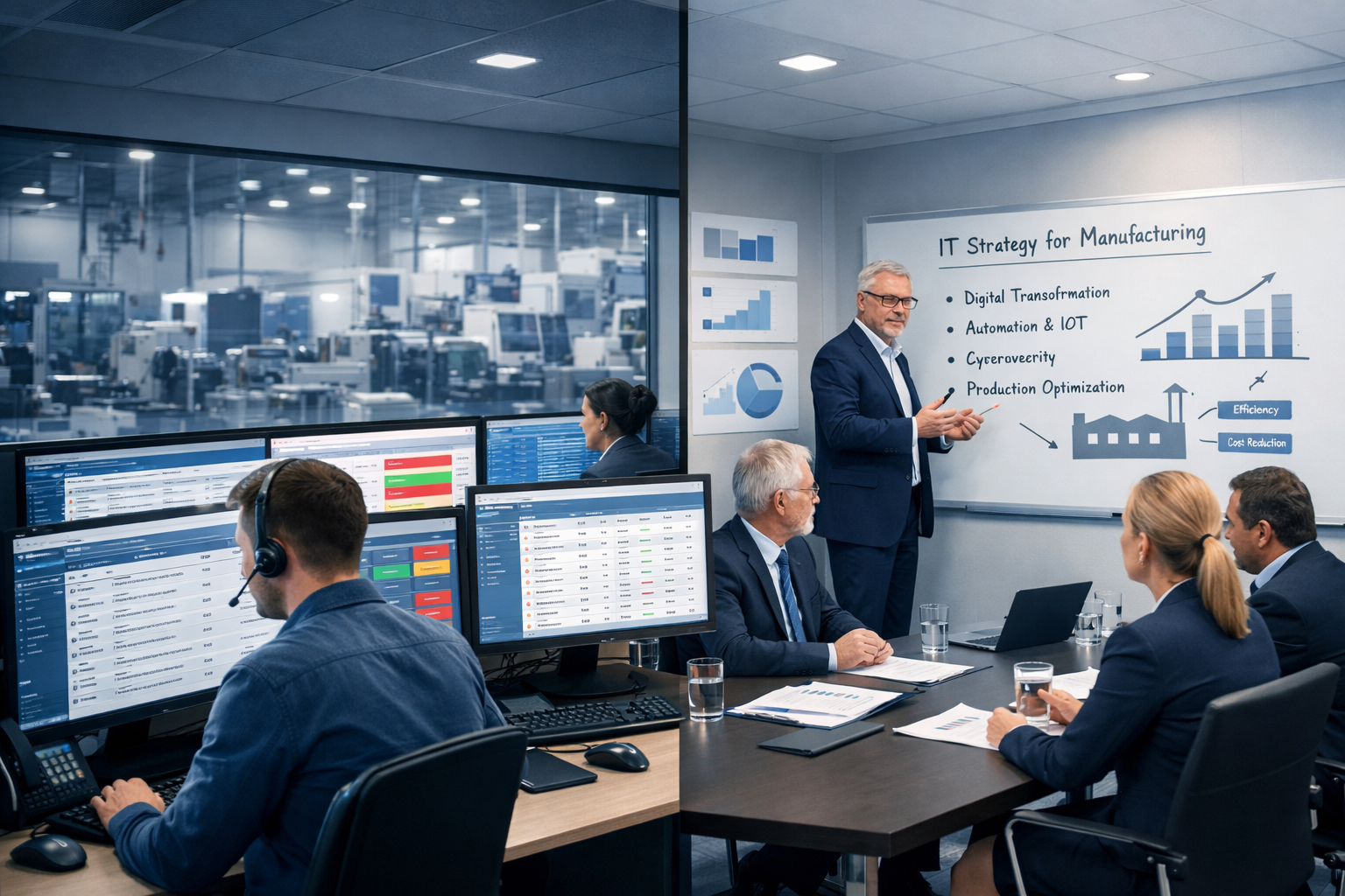 Managed service provider vs fractional IT director for UK manufacturing businesses