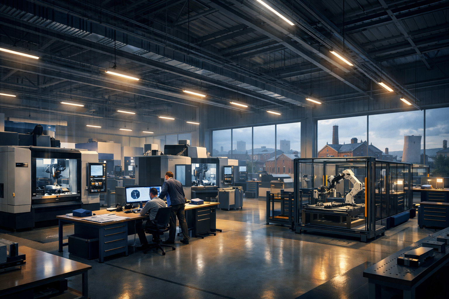 Fractional IT director North West UK manufacturing factory visit in Cheshire